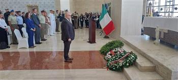   قنصل إيطاليا يشارك في إحياء الذكرى الـ81 لمعركة العلمين بالحرب العالمية الثانية