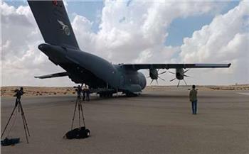 مطار العريش يستقبل طائرة مساعدات قطرية لقطاع غزة