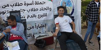   "حقوق جنوب الوادى" تنظم حملة للتبرع بالدم تضامنًا مع الشعب الفلسطيني