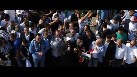 حملة الرئيس السيسي تنظم وقفة احتجاجية تضامنا مع فلسطين
