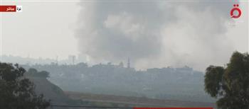   "القاهرة الإخبارية" تعرض لحظة القصف الإسرائيلي على غزة 