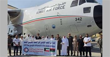   الطائرة الأولى الإغاثية من الجسر الجوي الكويتي تتوجه للعريش لإيصالها لغزة