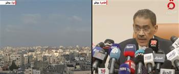   «رشوان»: مصر ترى عدم منطقية إدانة إسرائيل لحماس لاستهدافها المدنيين مقابل تكرار إسرائيل نفس الأفعال