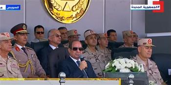   الرئيس السيسى: حماية الأمن القومى والحدود المصرية دور أصيل للقوات المسلحة