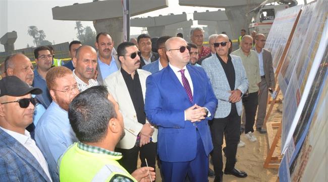 محافظ بني سويف يتفقد مستجدات وسير العمل بمشروع محور الفشن على النيل