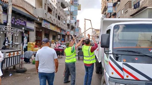 رفع 656 حالة اشغال طريق مخالف في حملات مكبرة بالبحيرة
