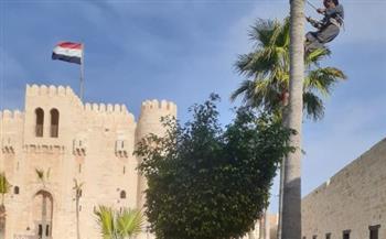   تنسيق حدائق قلعة قايتباى أيقونة الإسكندرية 