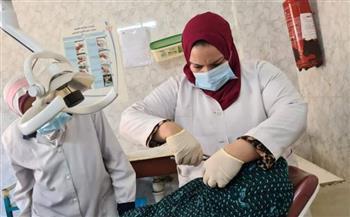 الكشف على 1314 مواطنًا خلال قافلة طبية مجانية بقرية الحدين بكوم حمادة