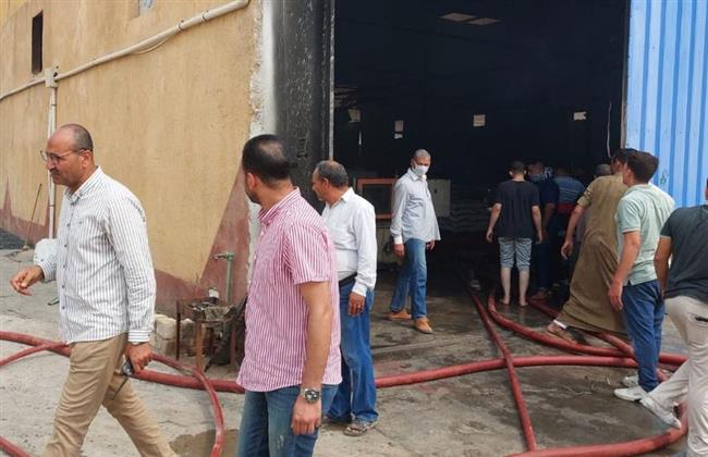 إصابة شخصان باختناق في حريق بمصنع لإنتاج الولاعات بمنطقة بياض العرب ببني سويف