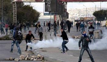 إصابة 10 فلسطينيين بالرصاص الحي خلال مواجهات مع قوات الاحتلال الإسرائيلي بالضفة الغربية