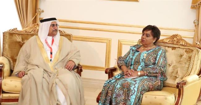 "العسومي" يبحث مع رئيسة برلمان أنجولا الأوضاع في غزة