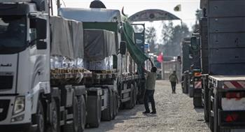   بدء دخول 10 شاحنات من المساعدات إلى الجانب الفلسطيني بعد الانتهاء من الإجراءات