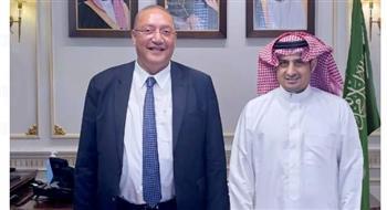 قنصل السعودية بالإسكندرية يبحث مع رئيس نادى سبورتنج أوجه التعاون 