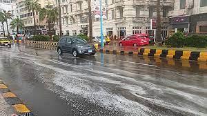 أمطار خفيفة على الإسكندرية واستمرار حركة الملاحة بالميناء