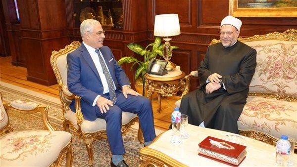 النائب العام يستقبل مفتي الجمهورية ووزير العدل السابق 