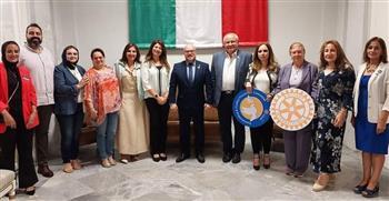 بروتوكول تعاون بين القنصلية الإيطالية بالإسكندرية والمنطقة الروتارية 