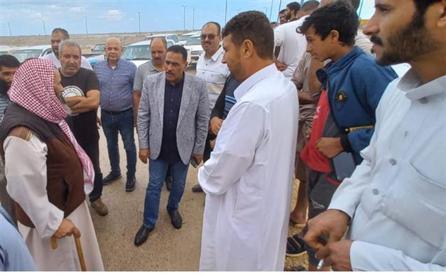 شعيب يتابع أعمال إزالة وسحب تراكمات مياه الأمطار بمرسي مطروح