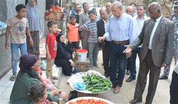   محافظ القليوبية يقود حملة بالسلاسل الغذائية وأسواق الخضار بمدينة بنها 
