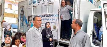 البحيرة.. تقديم خدمات طبية متنوعه لقافلة طبية بقرية كوم زمران بالدلنجات