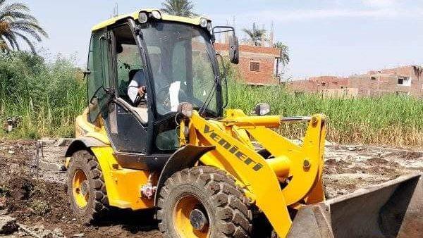 تنفيذ ازالة بناء مخالف على الأراضي الزراعية بمساحة "قيراطين" بالحفناوية شمال قنا