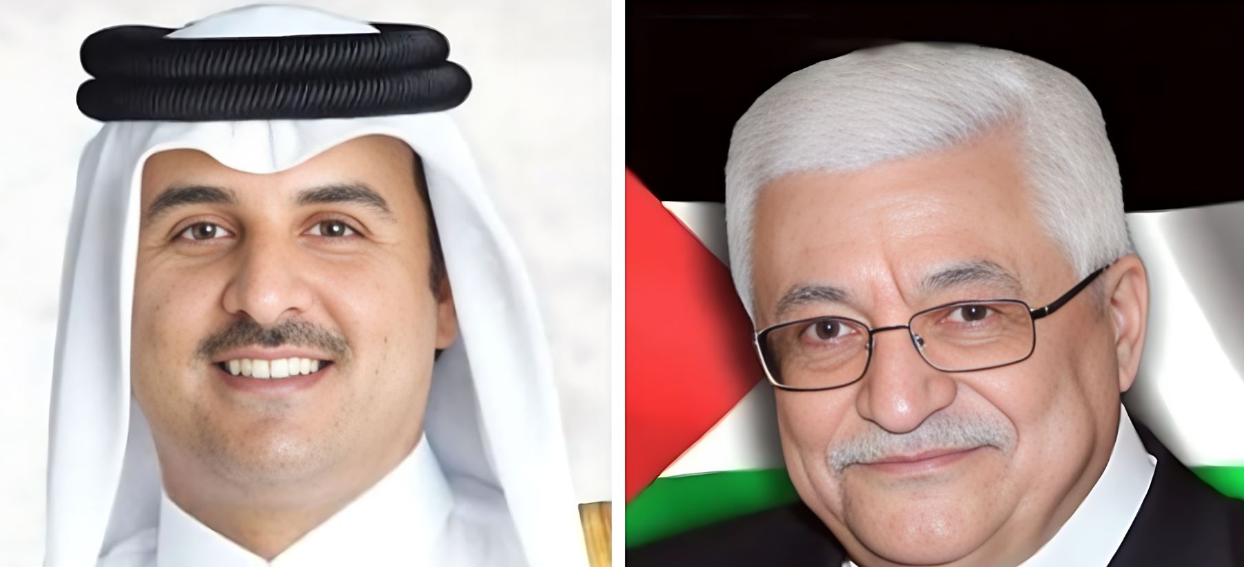 الرئيس الفلسطيني يجري اتصالا هاتفيا مع أمير قطر