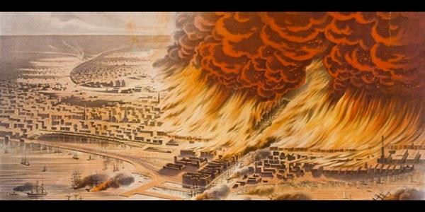 بسبب بقرة في حظيرة.. دمار مدينة شيكاغو منذ 151 عاما