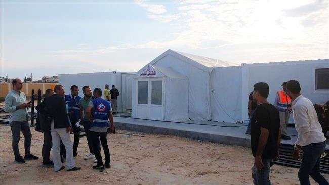"الإنتاج الحربي" تشارك بمستشفى ميداني من إنتاج أحد مصانعها لدعم الأشقاء الفلسطينيين