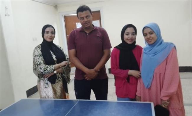 علوم سوهاج تحصد المركز الأول على مستوى الجامعة في بطولة تنس الطاولة