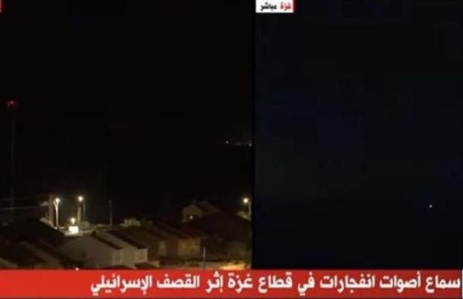 غارات إسرائيلية مكثفة على قطاع غزة أثناء البث المباشر لـ"القاهرة الإخبارية"
