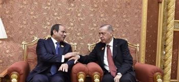 السيسي يبحث مع أردوغان تعزيز العلاقات الثنائية ووقف العدوان على غزة