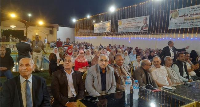 بالصوره معلمين ناصر: يعلنون من داخل نقابتهم دعم الرئيس السيسى في الترشح لفترة رئاسية جديدة 