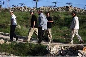 مستعمرون يشقون طريقا جنوب الأراضي الفلسطينية في الخليل
