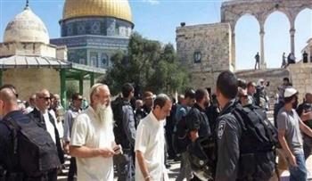 بحماية شرطة الإحتلال.. مستوطنون يقتحمون المسجد الأقصى 