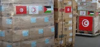  تونس ترسل طائرة مساعدات ثانية للشعب الفلسطيني