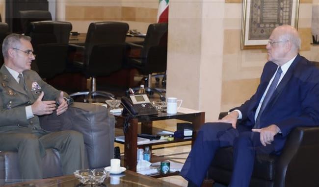 "ميقاتي": اليونيفيل تعمل قدر المستطاع للحيلولة دون تفاقم الصدام العسكري القائم عبرالحدود الجنوبية
