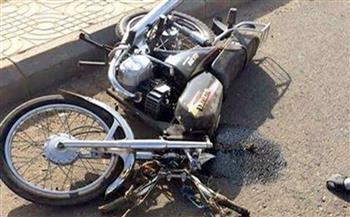   إصابة 3 أشخاص بانقلاب دراجة بخارية بطريق سمسطا بنى سويف 