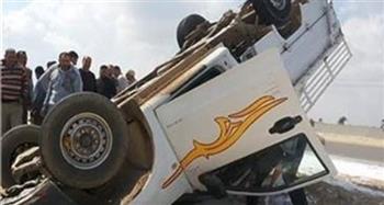   إصابة شخصين بانقلاب سيارة محملة بسلع تموينية ببنى سويف 