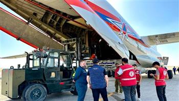   وصول طائرة مساعدات روسية جديدة مطار العريش لسكان غزة