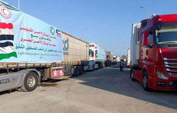 مصر تواصل جهودها لإيصال المساعدات الإنسانية إلى قطاع غزة