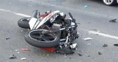 إصابة شخصين إثر انقلاب "موتوسيكل" فى العياط