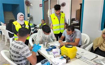 استمرار فعاليات التبرع بالدم لصالح الشعب الفلسطيني بالوادي الجديد
