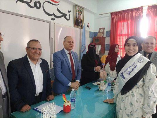 وكيل تعليم كفرالشيخ يتابع انتظام عمل الطلاب داخل الورش والأقسام