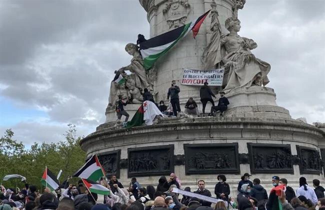 انطلاق مسيرات من ساحة "الجمهورية" بباريس تضامنا مع الشعب الفلسطيني