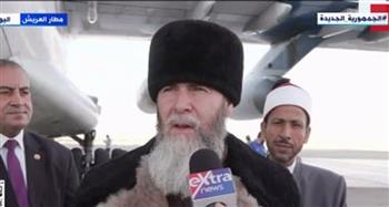   مفتى الشيشان يشكر الرئيس السيسى على الدعم المقدم لقطاع غزة
