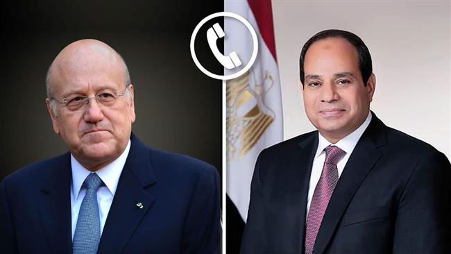 الرئيس السيسي يبحث هاتفيا مع "ميقاتي" تطورات الأوضاع في قطاع غزة والضفة الغربية
