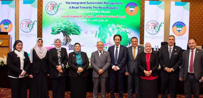 مناقشة 18 بحثا خلال 7 جلسات عملية بالمنتدى البيئي الدولي السادس لجامعة طنطا 