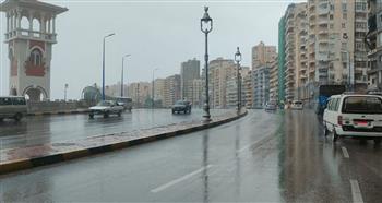   أمطار غزيرة على الإسكندرية منذ مساء أمس وحتى الآن 