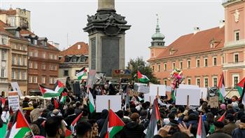   مظاهرة حاشدة مؤيدة لـ فلسطين في مدينة لوزان السويسرية