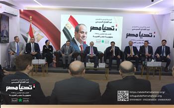   حملة المرشح الرئاسي عبدالفتاح السيسي تستقبل وفدا من حزب حماة وطن