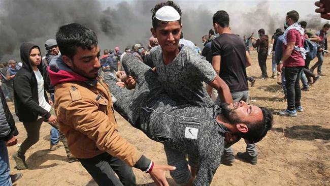 ​استشهاد 3 فلسطينيين وإصابة العشرات في قصف استهدف منزلا في مخيم جباليا